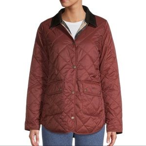 Barbour Pilton Quilted Jacket CHESTNUT Size 12 US